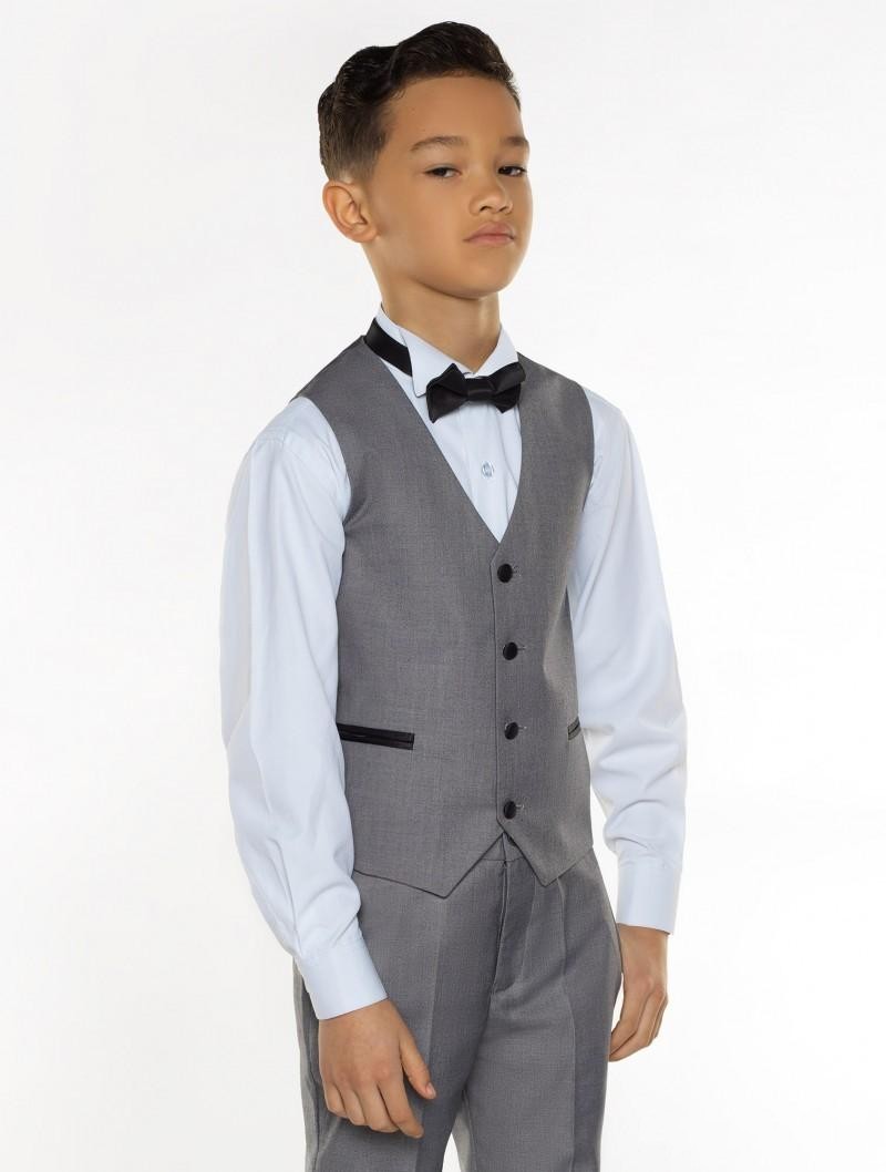 New Fashion Grey Boy Formal Wear Handsome Boy Kid Attire Wedding Apparel Blazer Birthday Party Prom Suit(jacket+pants+tie+vest ) 12