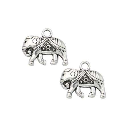 10pcs Antique Silver Plated Elephant Charm Pendant For Jewelry Making Jewelry Diy Handmade 21x17mm
10pcs Antique Silver Plated Elephant Charm Pendant For Jewelry Making Jewelry Diy Handmade 21x17mm