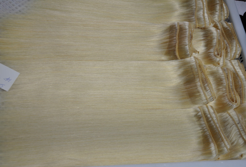 color 613 straight human hair weft for white women 100gr piece 3pcs lot free dhl