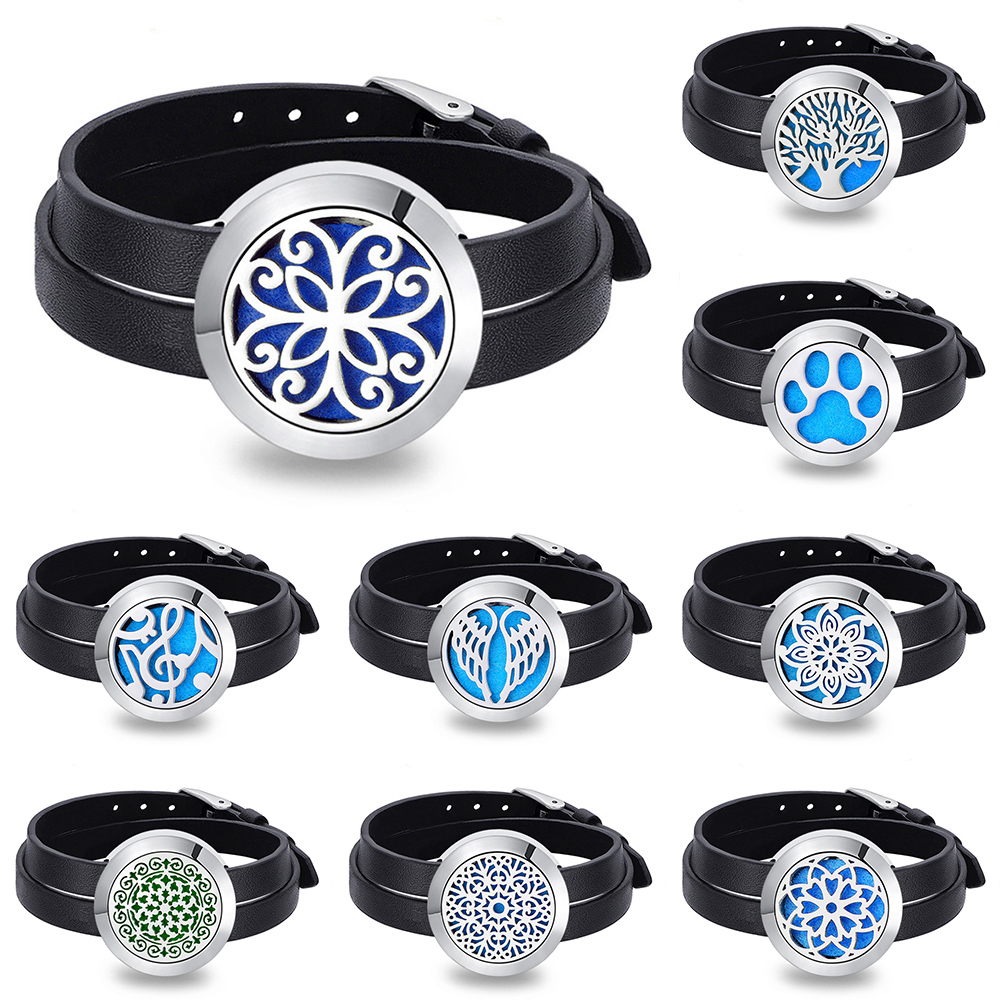 Free with Felt Pads! Hot 30mm Silver Twist Aromatherapy Locket Leather Bracelet 316L Stainless Steel Perfume Locket Bracelet
Free with Felt Pads! Hot 30mm Silver Twist Aromatherapy Locket Leather Bracelet 316L Stainless Steel Perfume Locket Bracelet