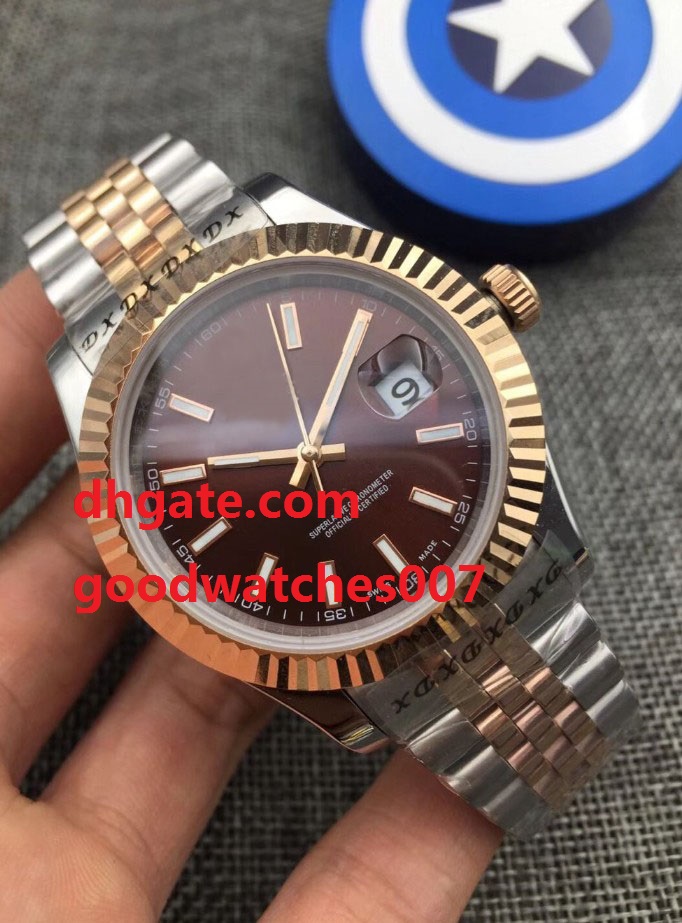 Top Quality Luxury Sapphire Brown Dial 41mm 126333 Steel 18k Rose Gold Jubilee Bracelet Silver Automatic Mechanical Men's Watch Wath, Yellow
Top Quality Luxury Sapphire Brown Dial 41mm 126333 Steel 18k Rose Gold Jubilee Bracelet Silver Automatic Mechanical Men's Watch Wath, Yellow