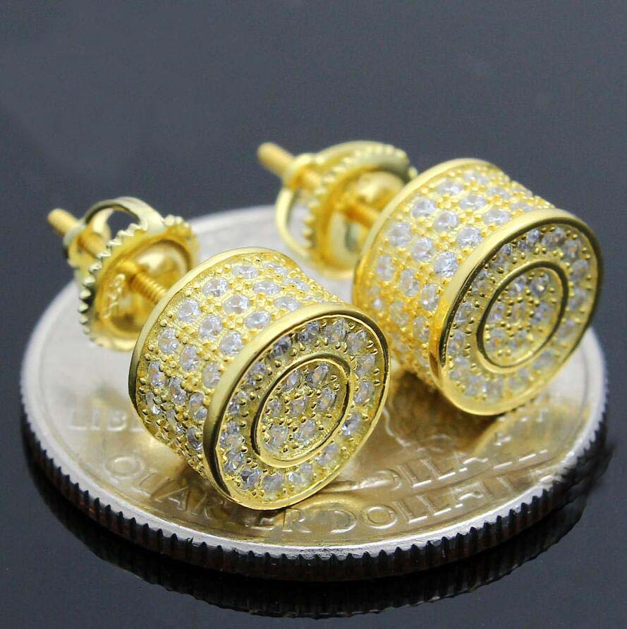 2017 men women fashion ear jewelry micro pave cz gold filled screwback hip hop bling round studs earring, Golden;silver
2017 men women fashion ear jewelry micro pave cz gold filled screwback hip hop bling round studs earring, Golden;silver