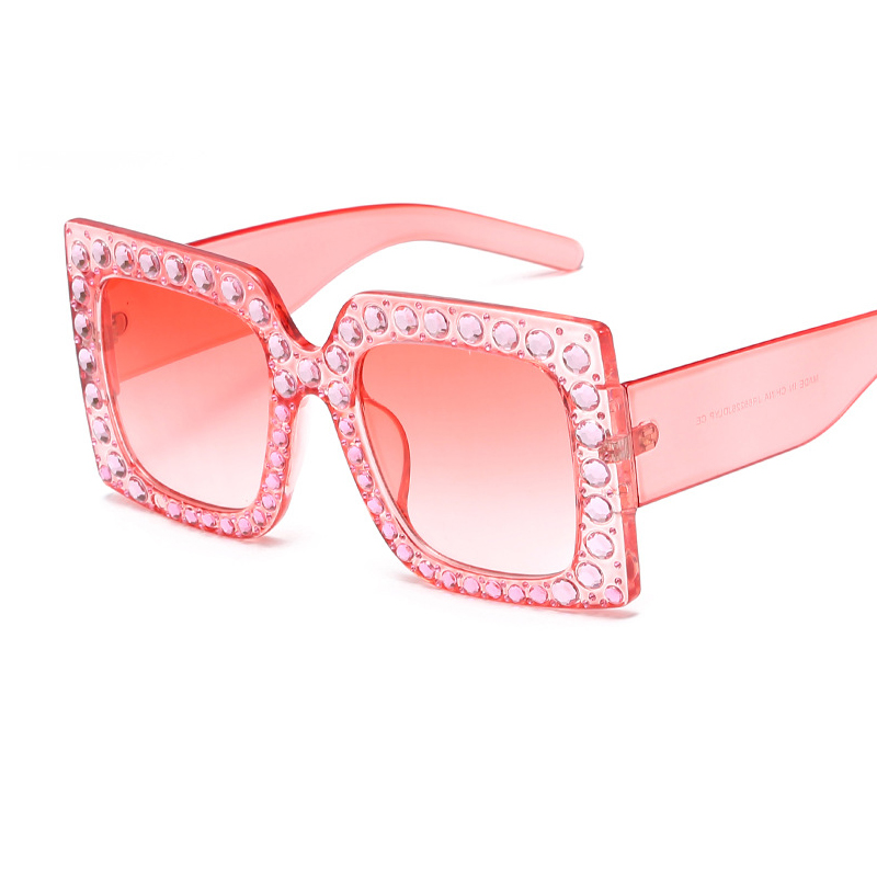 Crystal square Women Sunglasses Pink Clear Diamond Big Frame Sunglasses Ladies Fashion Brand Sun Glasses Oversize Lunette Femme W105
Crystal square Women Sunglasses Pink Clear Diamond Big Frame Sunglasses Ladies Fashion Brand Sun Glasses Oversize Lunette Femme W105