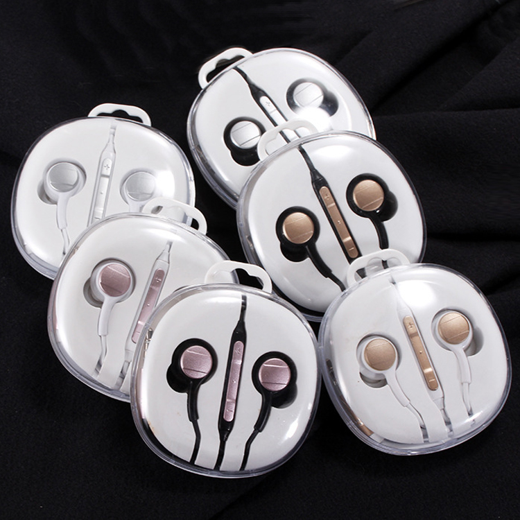 Universal 3.5MM Earphone Small Steel Gun Style Earbud Metal Noise Cancelling Wire Headphones Mic and Volume Control With Crystal Box, Mix colors
Universal 3.5MM Earphone Small Steel Gun Style Earbud Metal Noise Cancelling Wire Headphones Mic and Volume Control With Crystal Box, Mix colors