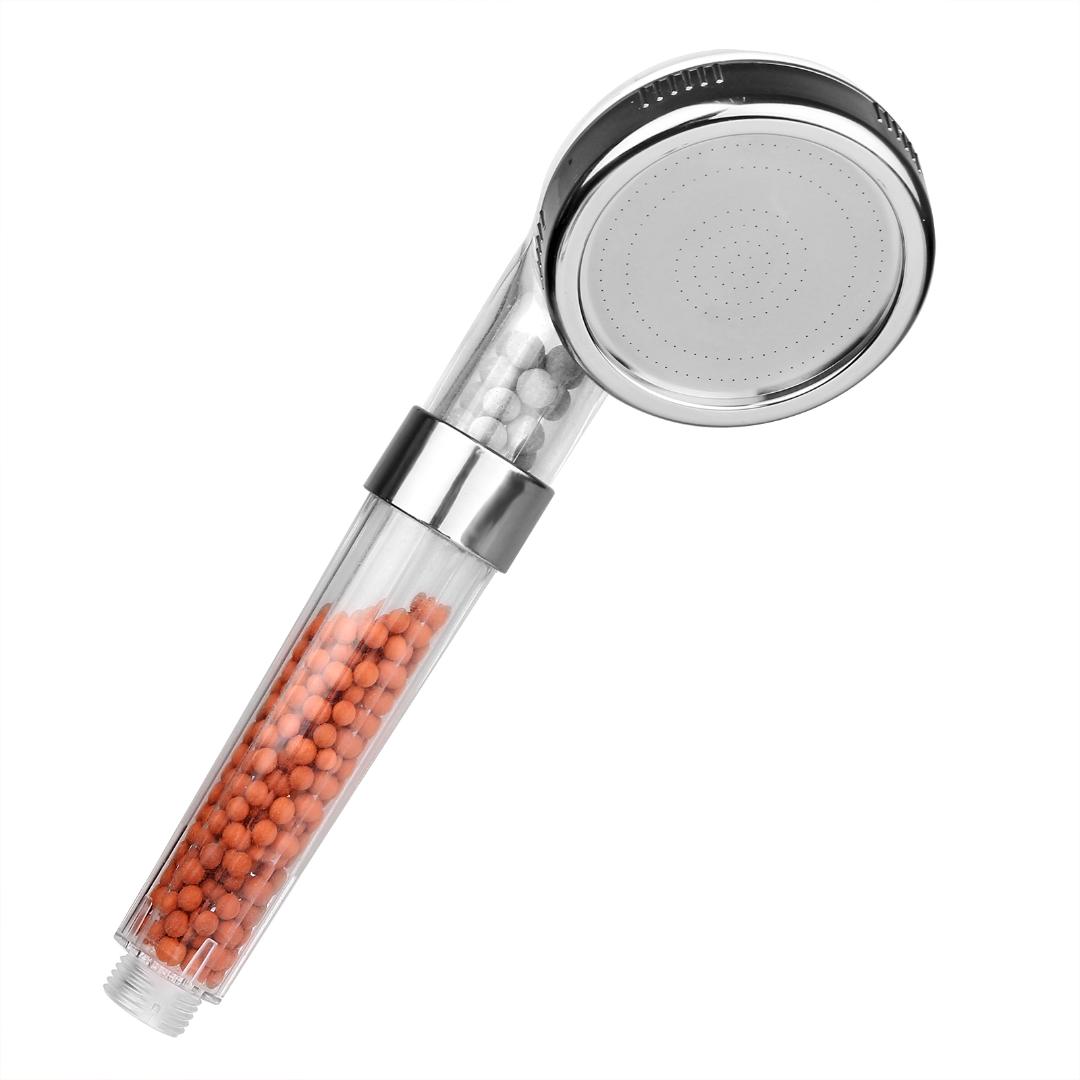 Ionic Shower Head Filter Handheld Turbocharged Pressure Showerhead Water Saving With Energy Ball Filtration