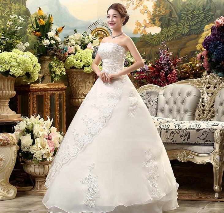 Real Photo Customized Princess Lace Wedding Dress 2018 Vintage Plus Size Wedding Dresses Bridal Gowns Vestido De Noiva