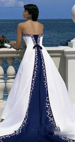 Hot Sale Vintage White And Blue A-Line Wedding Dresses Long Church Formal Bridal Gowns Princes Strapless Sleeveless Pastels Stain Plus Size, Same as image
Hot Sale Vintage White And Blue A-Line Wedding Dresses Long Church Formal Bridal Gowns Princes Strapless Sleeveless Pastels Stain Plus Size, Same as image