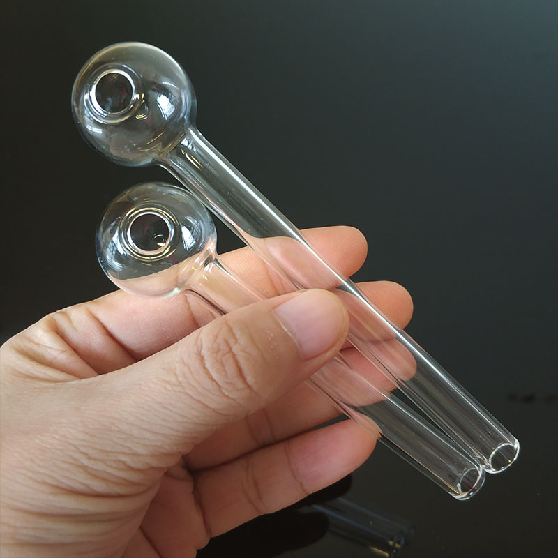 20PCS Oil Burner Pipe Glass Pipe Nail Great Pyrex Thick Clear Oil Burner Clear Glass Tube Pipes 4.0/4.7 inch