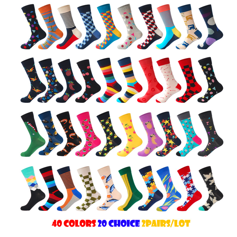 2018 Brand Men's Happy Socks Quality 40Colors 20Choices US9-13 Plaid Diamond Animal Cherry Funny Combed Cotton Socks 2Pairs/Lot, A1718-13-14
2018 Brand Men's Happy Socks Quality 40Colors 20Choices US9-13 Plaid Diamond Animal Cherry Funny Combed Cotton Socks 2Pairs/Lot, A1718-13-14