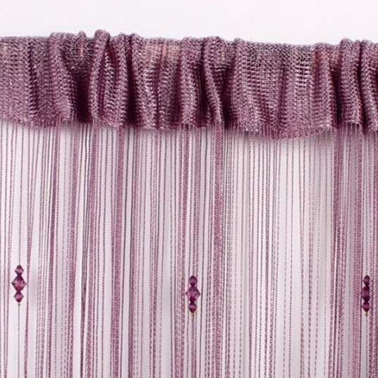 Modern Blackout Curtains for Living Room with Glass Bead Door String Curtain White Black Coffee Window Drapes Decoration