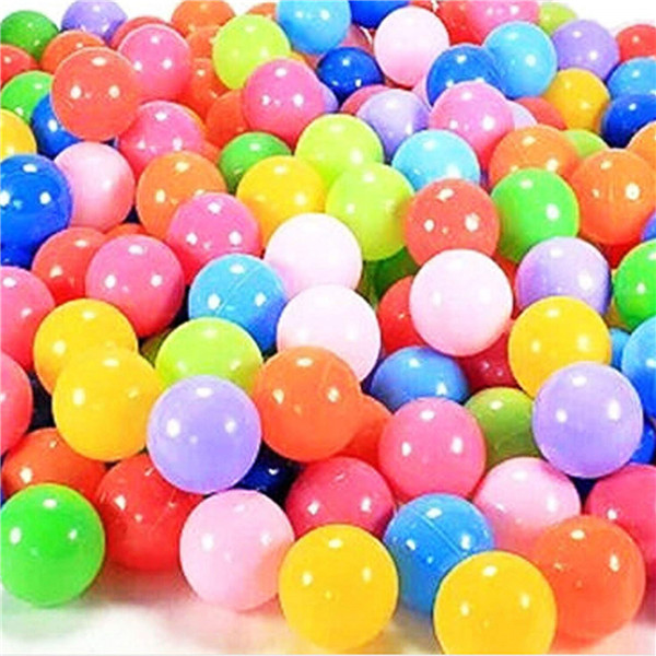 Children039s marine ball toy 100pcslot Water Pool Ocean Wave Ball Mix Color Plastic Stress Air Ball Funny Baby Outdoor Toys
