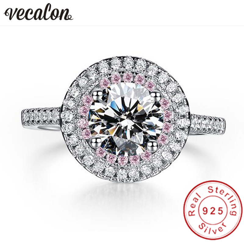 Vecalon Fashion 925 Sterling Silver Infinity ring pink & white 5A Zircon Cz Diamon Engagement wedding Band rings for women
Vecalon Fashion 925 Sterling Silver Infinity ring pink & white 5A Zircon Cz Diamon Engagement wedding Band rings for women
