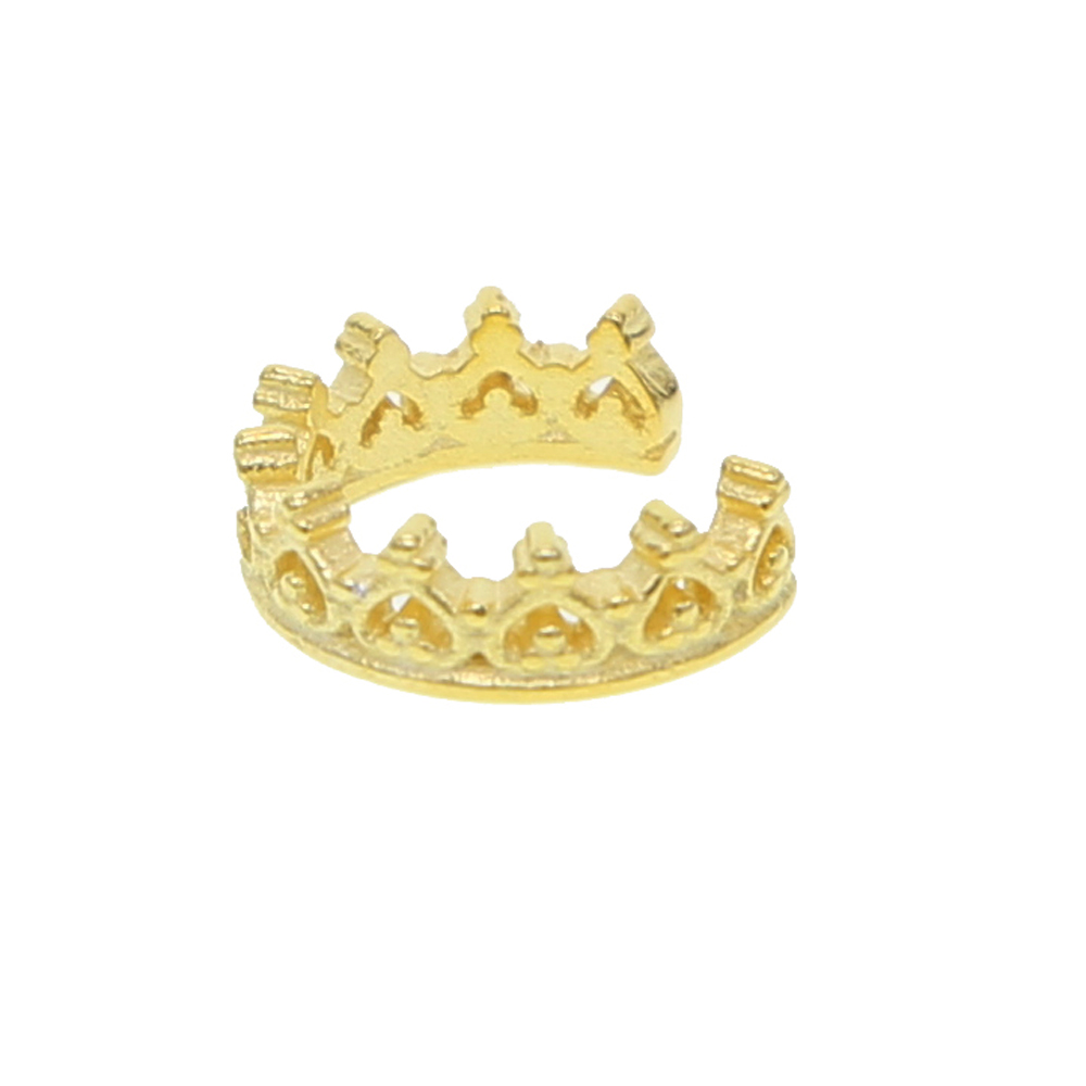 vermeil 925 sterling silver tiny cute moon star stud earring for girl christmas gift Sweet crwon ear cuff dainty jewelry