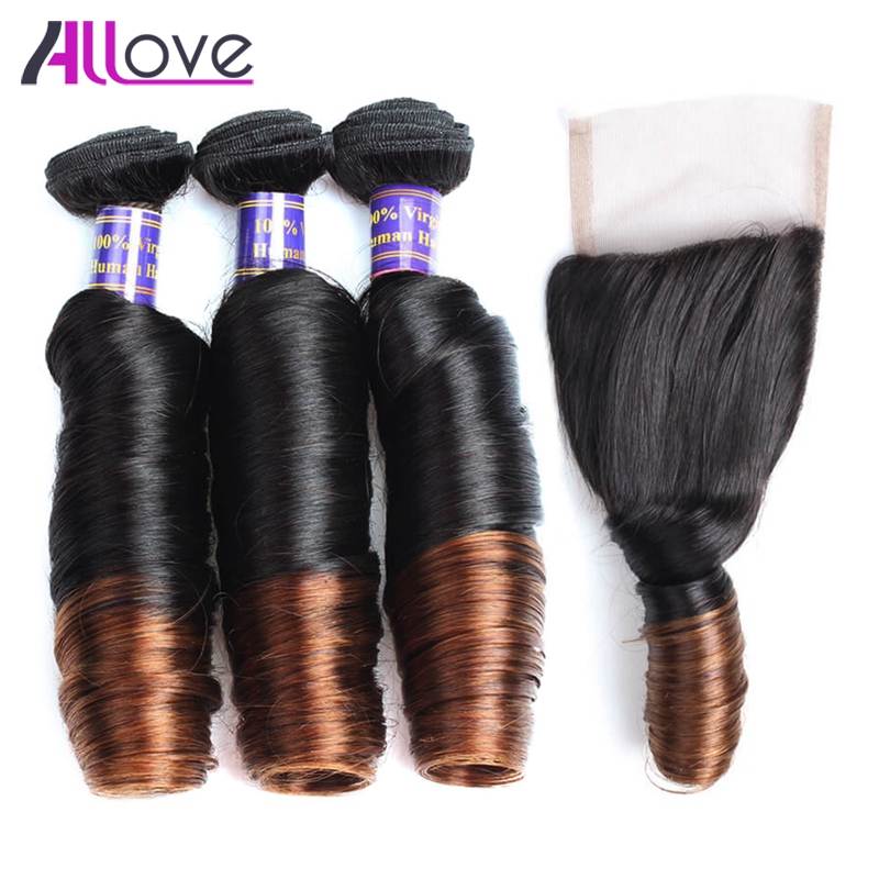 10A Brazilian Spring Curl Ombre T1B/4 3Bundles With Closure Peruvian Virgin Hair Malaysian Spring Curl Indian Human Hair Bundles Weaves, Ombre color
10A Brazilian Spring Curl Ombre T1B/4 3Bundles With Closure Peruvian Virgin Hair Malaysian Spring Curl Indian Human Hair Bundles Weaves, Ombre color