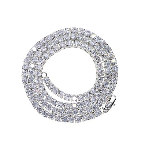 Classic hip hop mens necklace jewelry chains round cut tennis necklace long chain men jewelry rose gold chains