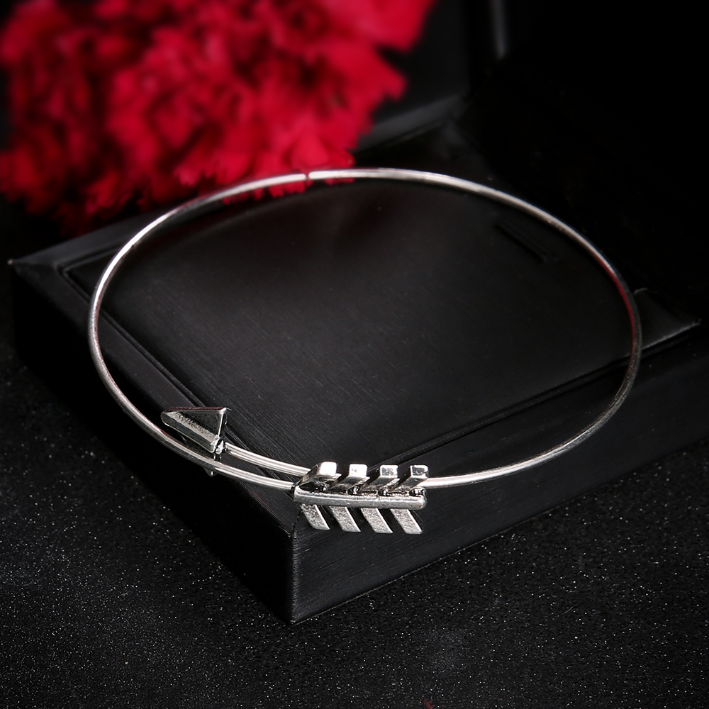 2 Style Bohemian Hollow Arrow Compass Beads Chain Silver Multilayer Bracelet Women Exquisite Charm Jewelry Gift