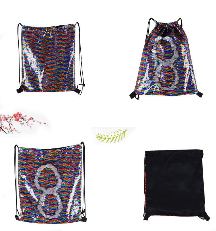 Glitter Mermaid Sequins Backpacks Drawstring Portable Glittering Shoulder Bag Outdoor Bag Gym Sport Sack Bag For 36*42cm BBA192, About 36*42cm
Glitter Mermaid Sequins Backpacks Drawstring Portable Glittering Shoulder Bag Outdoor Bag Gym Sport Sack Bag For 36*42cm BBA192, About 36*42cm