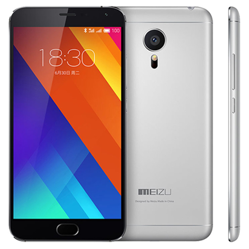 Original Meizu MX5 4G LTE Mobile Phone Helio X10 Octa Core 3GB RAM 16GB 32GB ROM Android 5.5 inch 20.7MP Camera Fingerprint ID Cell Phone