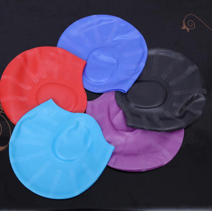 Swimming Caps Wholesale silicone professional adult swim caps swimming caps Women long hair ear protectors water pool waterproof adult hat