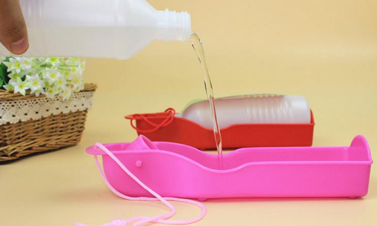 Portable Pet Dog Cat Outdoor Travel Water Bowl Bottle Hiking Camping Feeder Drinking Bottles Cups Fountain colorful