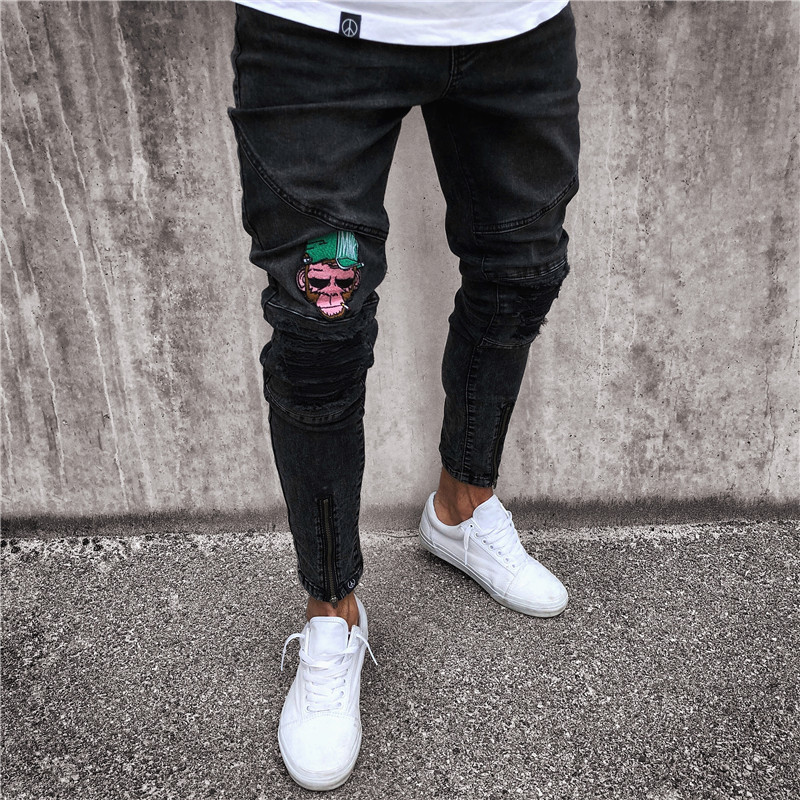 2020 New Fashion Men Jeans Slim Biker Zipper Denim Jeans Skinny Frayed Casual Pants Distressed Rip Trousers Male Drop Shipping, 1898
2020 New Fashion Men Jeans Slim Biker Zipper Denim Jeans Skinny Frayed Casual Pants Distressed Rip Trousers Male Drop Shipping, 1898