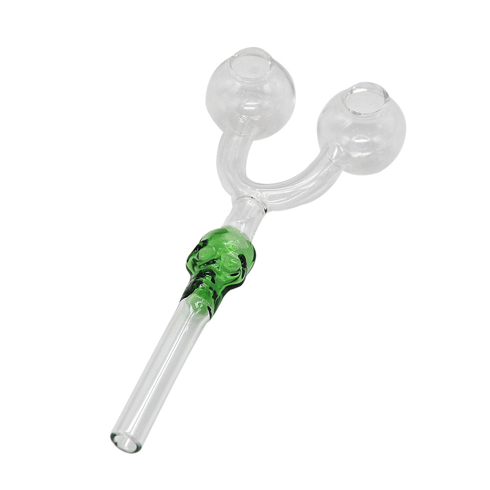 Double ball Pyrex Glass Oil Burner thick glass pipe Smoking Tube skull water pipe Oil Nail Pipe for glass water bong dab rigs
Double ball Pyrex Glass Oil Burner thick glass pipe Smoking Tube skull water pipe Oil Nail Pipe for glass water bong dab rigs