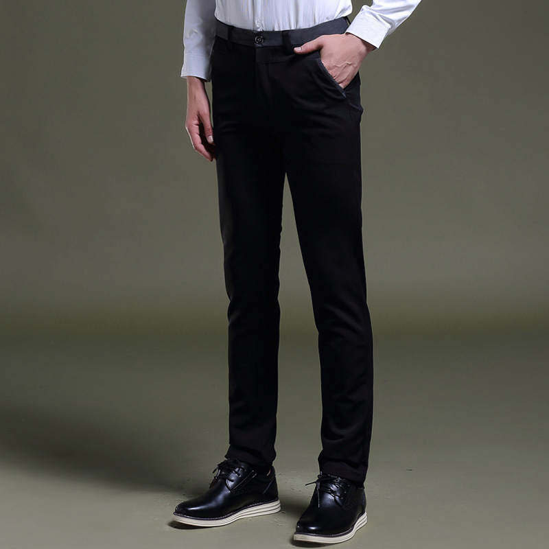2017 Mens Black Dress Pants Formal Pants Slim Fit Wedding Men Black Suit Business Casual Mens Dress Trousers Plus Size 38
2017 Mens Black Dress Pants Formal Pants Slim Fit Wedding Men Black Suit Business Casual Mens Dress Trousers Plus Size 38