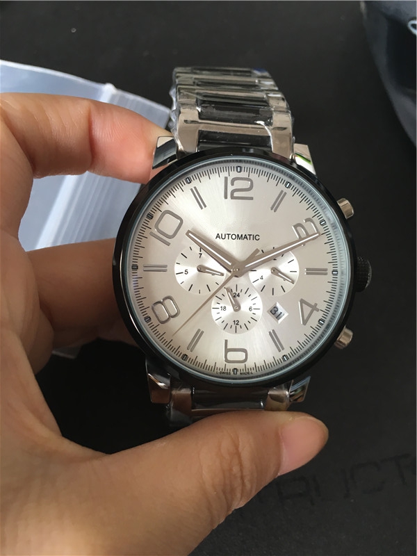 Hot sale Man watch Stainless steel ceramic luxury watch mechanical watch automatic watches Transparent Glass 10
