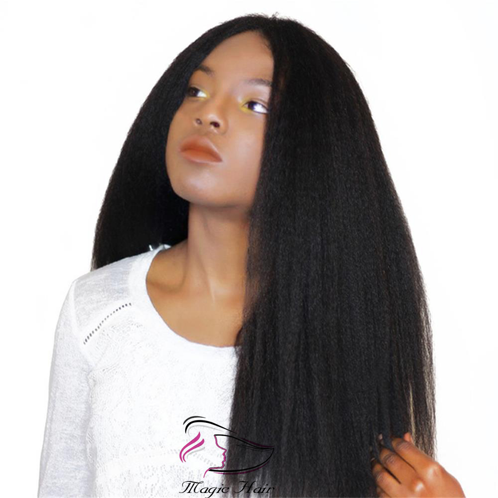 360 Full Lace Human Hair Wigs 8A Virgin Peruvian Hair kinky Straight Afro Lace Wigs For Black Women Baby Hair Freeship