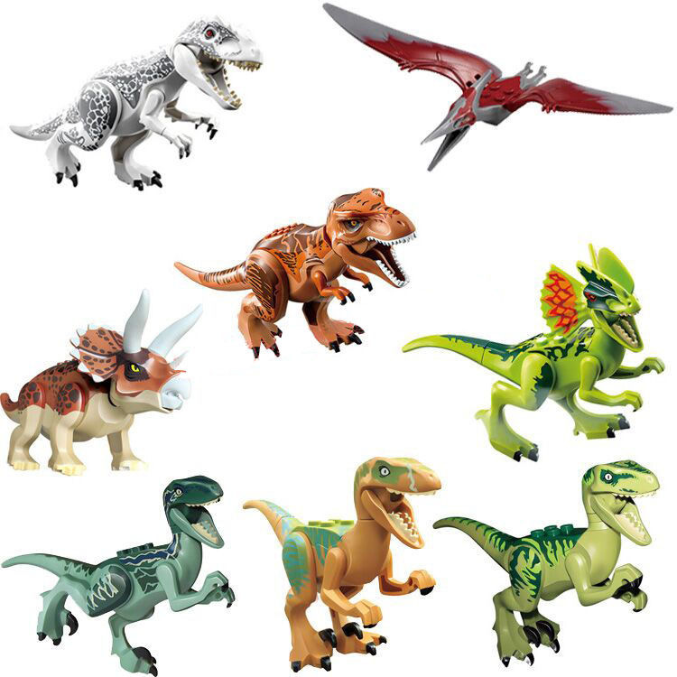 8pcs/set Dinosaurs Indominus Rex Echo Dilophosaurus Pterosauria Tyrannosaurus Building Block Toys jurassic world
8pcs/set Dinosaurs Indominus Rex Echo Dilophosaurus Pterosauria Tyrannosaurus Building Block Toys jurassic world