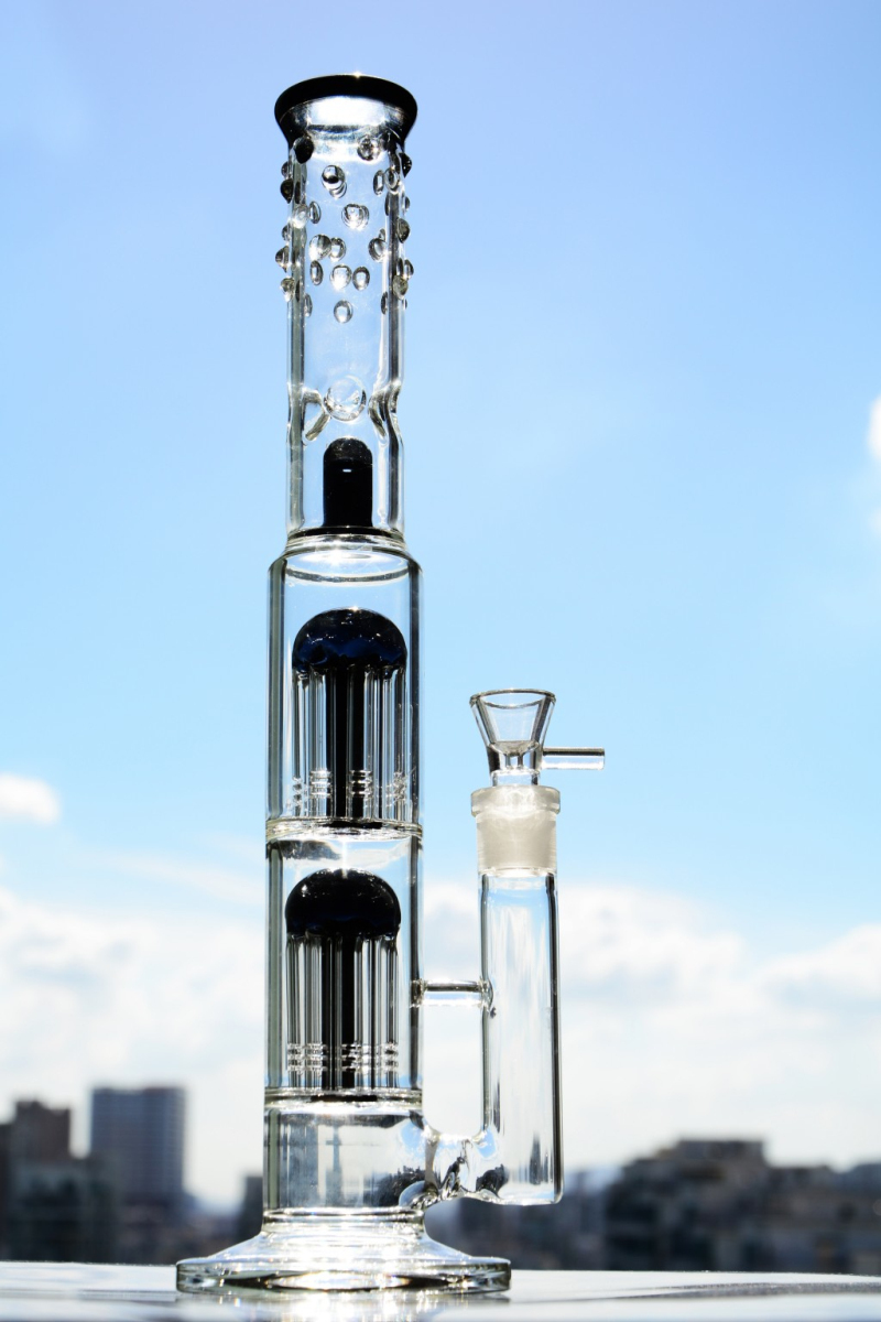15 Inches Black Arm Tree Perc Glass Hookah Bubbler Pink Double Chamber Glass Bongs Water Pipe with 18mm Joint Oil Rigs
15 Inches Black Arm Tree Perc Glass Hookah Bubbler Pink Double Chamber Glass Bongs Water Pipe with 18mm Joint Oil Rigs