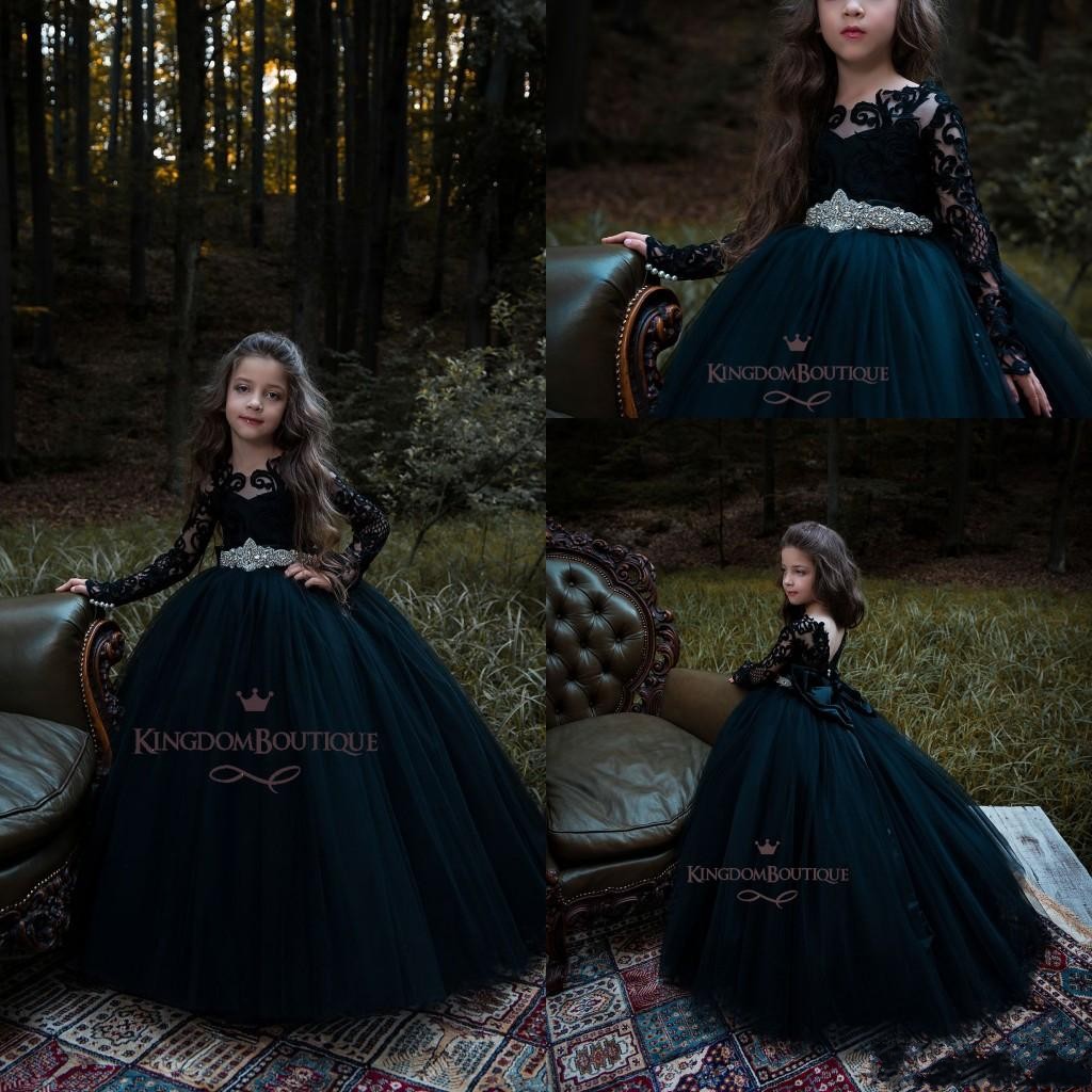 2019 Gothic Black New Ball Gown Girl's Pageant Dresses With Beads Sashes Flower Girl Dresses Long Sleeves Tiered Tulle Birthday Gowns BC0202, Blue
2019 Gothic Black New Ball Gown Girl's Pageant Dresses With Beads Sashes Flower Girl Dresses Long Sleeves Tiered Tulle Birthday Gowns BC0202, Blue
