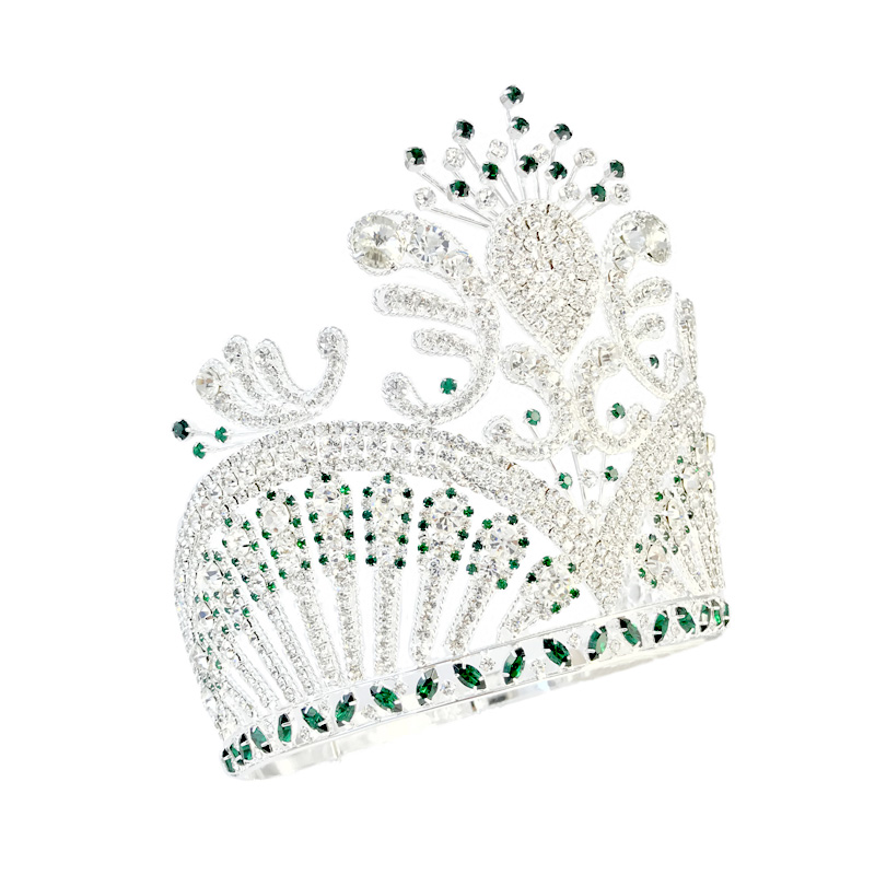 Pageant Crowns Lager Adjustable Miss USA Crown Green Hair Jewelry Party Prom Shows Headdress Emerald tiaras Mo236
Pageant Crowns Lager Adjustable Miss USA Crown Green Hair Jewelry Party Prom Shows Headdress Emerald tiaras Mo236