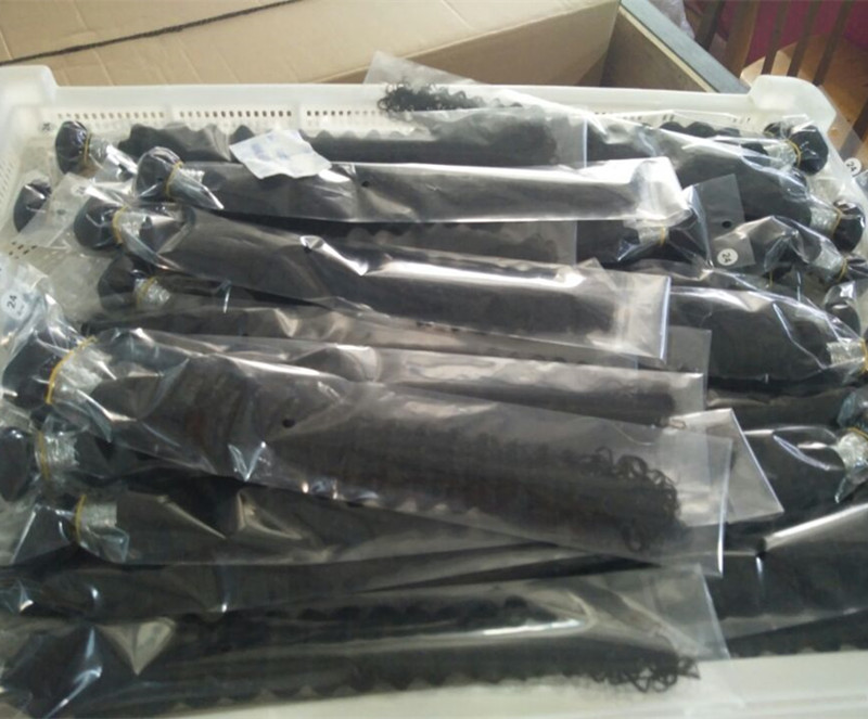 top quality deep wave brazilian 100 unprocessed curly human hair weaves 3bundles package free dhl