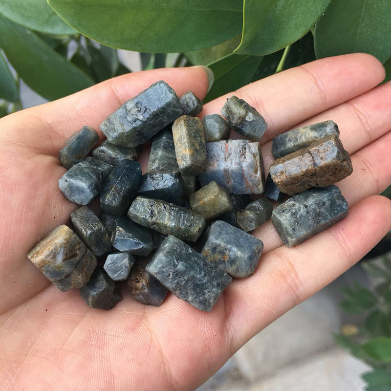 50g Rare natural raw sapphire for making jewelry blue corundum natural special precious stones and minerals Rough Gemstone Specime3536042