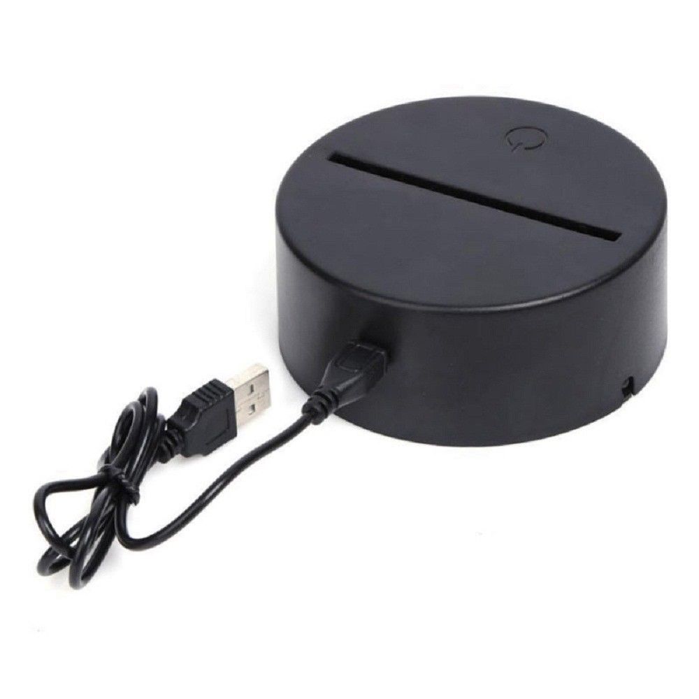 Animal Rhinoceros 3D LED Night Light 7 Color Change Table Desk Lamp Kids Gift #R42