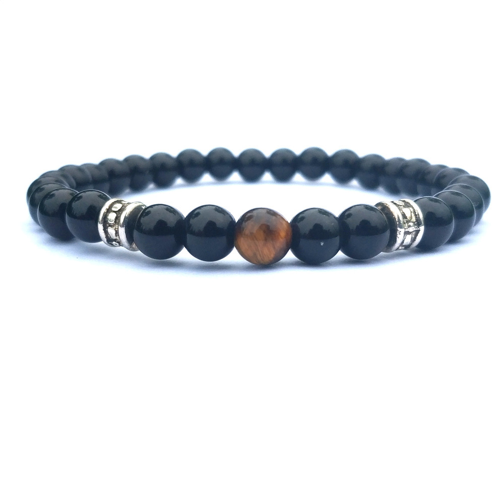 10pc/set free shipping gemstone beads bracelet 6mm picture jasper bracelet for men women handmade jewelry