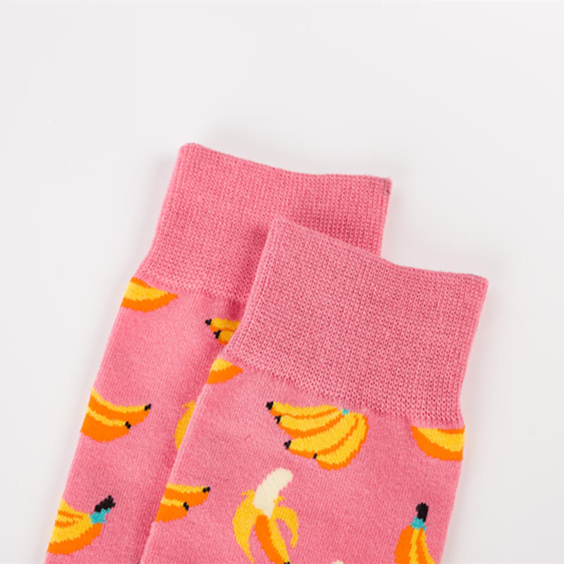Mens happy socks man combed cotton funny socks colourful fruit long art sock men's fashion dress skateboard sock