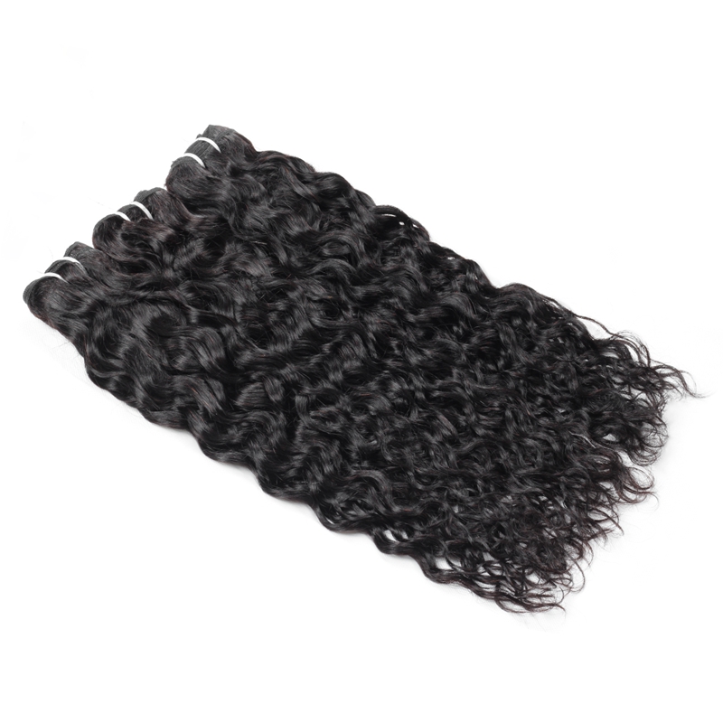 ishow brazilian water wave bundles 3pcs with 24 closure natural black human bundles with closure wholesale brazilian hair weave bundles