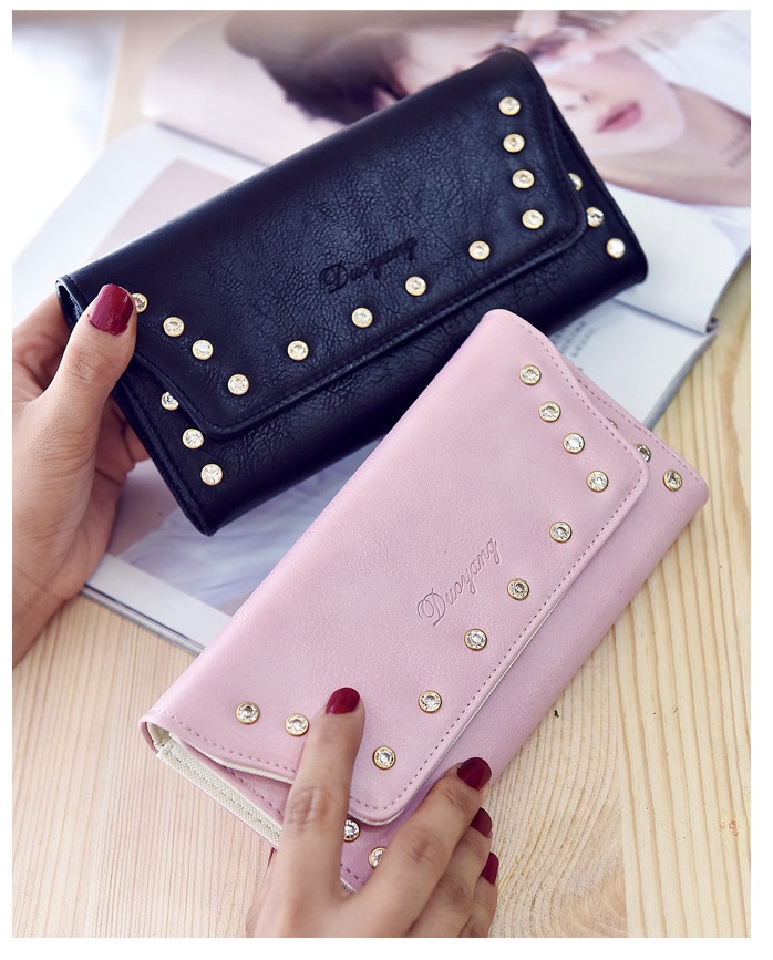 Women's Bag 2017 New Set of diamond Wallet Women's Triple Fold Long Sweet lady Hand Bag Zero Purse, Green
Women's Bag 2017 New Set of diamond Wallet Women's Triple Fold Long Sweet lady Hand Bag Zero Purse, Green
