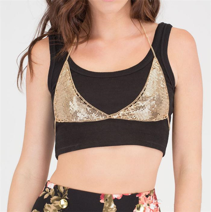 Sexy Mesh Sequin Bo… - image