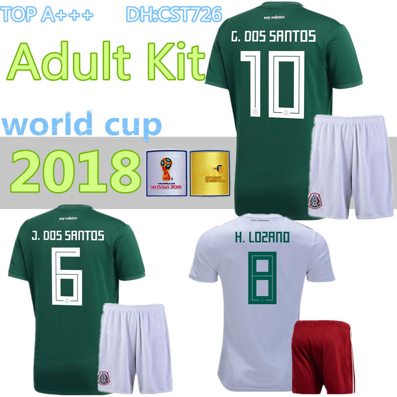 2018 World Cup Soccer jersey adult Kits Mexico home green CHICHARITO FABIAN G DOS SANTOS Mexico away white men Football shirt, Black
2018 World Cup Soccer jersey adult Kits Mexico home green CHICHARITO FABIAN G DOS SANTOS Mexico away white men Football shirt, Black