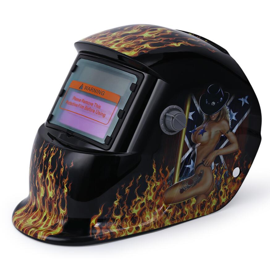 Skull Solar Auto Darkening MIG MMA Masks Electric Welding Mask/Helmet/Welder Beauty Pattern Cap/Welding Lens for Welding Machine