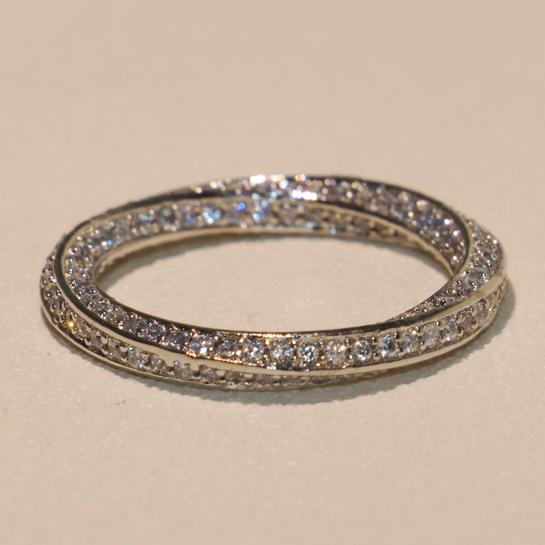 cute victoria wieck jewlery sterling sier corss band pave white sapphire cz dia women wedding party rings for loversgift