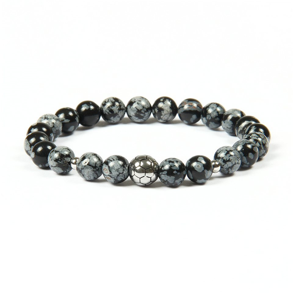 Hot Sale Stainless Steel Soccer Bracelets Wholesale 10pcs/lot 8mm Multicolor Natural Stone Beads With Football Bracelet For Gift
Hot Sale Stainless Steel Soccer Bracelets Wholesale 10pcs/lot 8mm Multicolor Natural Stone Beads With Football Bracelet For Gift