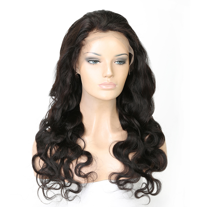 Brazilian/indian body wave human Hair Silk Base Lace Front Wigs Adjustable Pre Plucked Glueless Wigs Black Women Wholesale