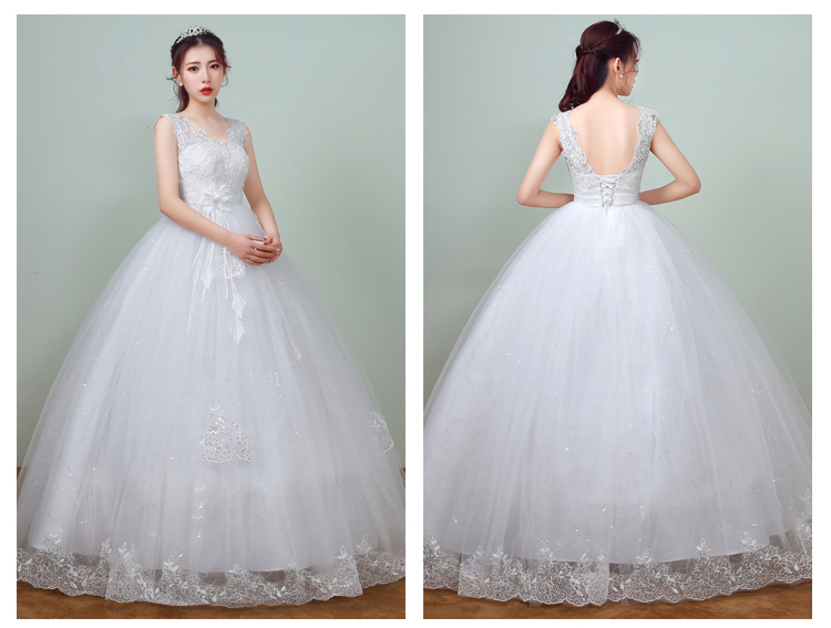 New Arrival Spring Pregnant Lace High Waist Wedding Dress 2018 vestidos de noiva V Neck Bridal Pregnant Women Dress