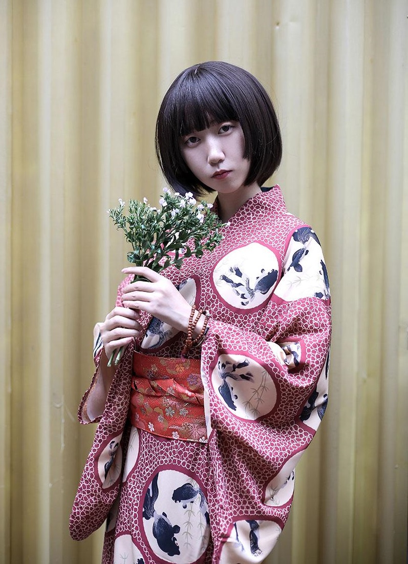 Asian Traditional Standard Japanese Floral Kimono Sexy Women's Cotton Kimono bath Robe Pajamas Nightdress Japan Living clothing