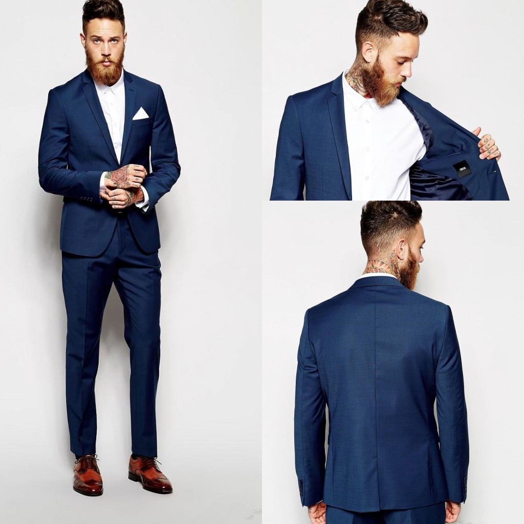 Custom Made Groom Tuxedos Groomsmen Dark Blue Vent Slim Suits Fit Best Man Suit Wedding/Men's Suits Bridegroom Groom Wear (Jacket+Pants), Royal blue
Custom Made Groom Tuxedos Groomsmen Dark Blue Vent Slim Suits Fit Best Man Suit Wedding/Men's Suits Bridegroom Groom Wear (Jacket+Pants), Royal blue