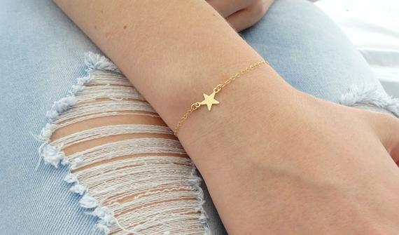 Small Five-pointed Star pendant Bracelet Geometric polygon Simple Rock Star Bracelets Cute Sideways Bracelets for Women Jewellery